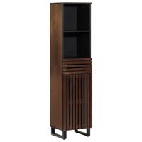 Dressoir 38x34x160 cm massief mangohout bruin - thumbnail