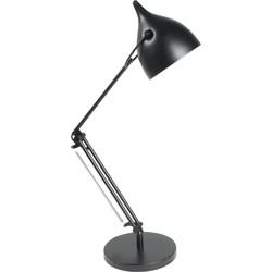 Zuiver Verstelbare Tafellamp 'Reader' kleur Zwart