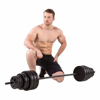 Tunturi Halterset l 50 kg l Dumbellset met 1 lange en 2 korte stangen