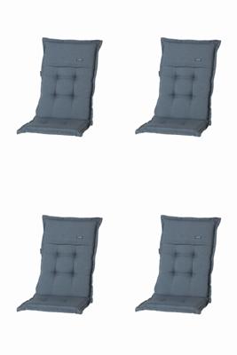 Kussen mona niedrig Rib grijs (4 stuks) Madison - Madison