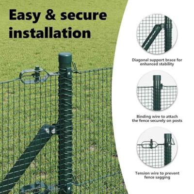 VidaXL Afrasteringspaal groen 10 x 0,8 m (12 x 12 mm gaas)