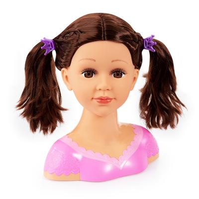Buste Reig Charlene Super Model Haar en make-up Brunette-pruik