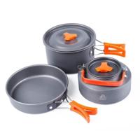 Hewolf 1692 Outdoor Camping servies potten Cookwear set voor 2-3 persoon - thumbnail