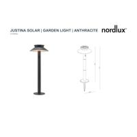 Nordlux Solar tuinlampJustina antraciet - 2418098050 - thumbnail