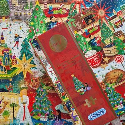 Intro Gibson kerst puzzel christmas around the world 500 stukjes