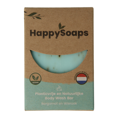 HappySoaps Body Bar Bergamot & Wierook 100gr HappySoaps Body Bar Bergamot & Wierook 100gr