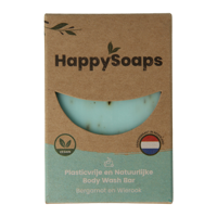 HappySoaps Body Bar Bergamot & Wierook 100gr - thumbnail