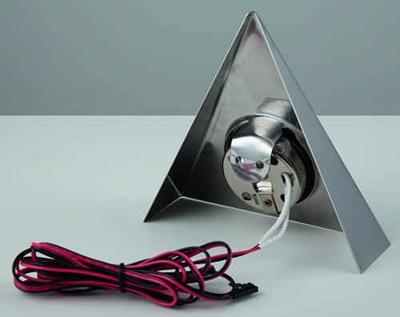 Heitronic GENUA LED-onderbouwlamp Set van 3 stuks LED LED vast ingebouwd 6 W Warmwit RVS