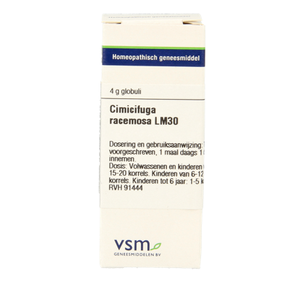 VSM Cimicifuga racemosa LM30 4 Gram VSM Cimicifuga racemosa LM30 4 Gram