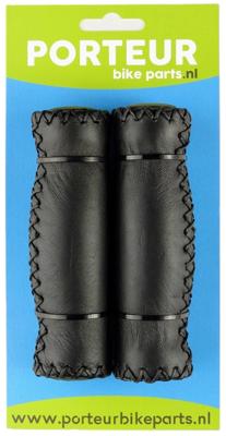 Porteur Handvatten leer zwart