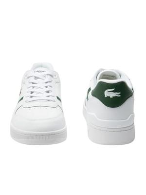 Lacoste T-Clip Sneakers Heren Wit/Groen - Maat 45 - Kleur: WitGroen | Soccerfanshop