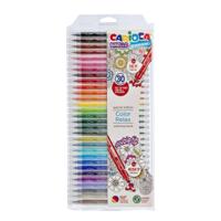 Viltstift Carioca Birello dubbelpunters assorti set à 30 stuks - thumbnail