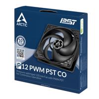 Arctic P12 PWM PST CO PC-ventilator Zwart (b x h x d) 120 x 25 x 120 mm - thumbnail