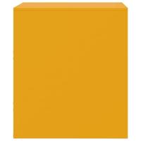 Nachtkastjes 2 st 34,5x39x44 cm staal geel - thumbnail