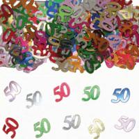 50 Jaar Tafeldecoratie / Sierconfetti - thumbnail