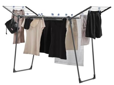 Leifheit 81690 Droogrek Pegasus 150 Solid Slim Black Leifheit 81690 Droogrek Pegasus 150 Solid Slim Black