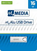 MyMEDIA My Alu USB 3.2 Gen 1 Drive USB-stick 16 GB Zilver 69275 USB-A 3.2 Gen 1 - thumbnail