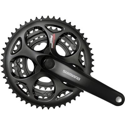 Shimano crankstel 7/8 speed tourney fc-a073 170/50-39-30t met vierkante as zwart