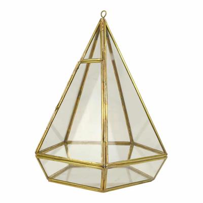 Terrarium van Glas en Messing Small