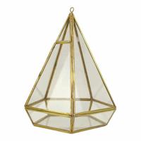 Terrarium van Glas en Messing Small - thumbnail