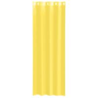 Gordijnen voile met doorvoertules 2 st geel - thumbnail