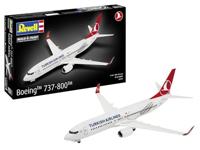 Revell modelbouwpakket - boeing 737-800 turkish airlines 1:144 - 63dlg. - thumbnail