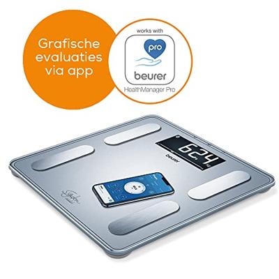 Beurer BF 405 Personenweegschaal Digitaal Weegbereik (max.): 200 kg Wit Met Bluetooth Beurer BF 405 Personenweegschaal Digitaal Weegbereik (max.): 200 kg Wit Met Bluetooth