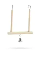 Houten schommel met bel - thumbnail