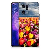 OPPO Find X5 Pro Bloemen Hoesje Tulpen - thumbnail