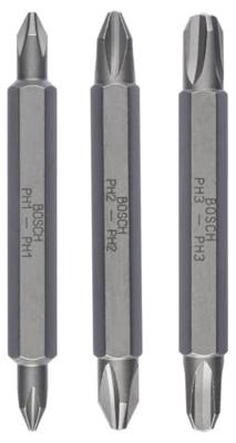 Bosch Accessories PH1, PH2, PH3, PH1, PH2, PH3, 60 mm Dubbelbitset