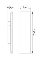 Globo Design wandlampSiegfried M zwart met schakelaar - 41751-12B - thumbnail