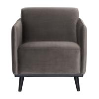 WOOOD Fauteuil 'Statement' Velvet, kleur Taupe - thumbnail