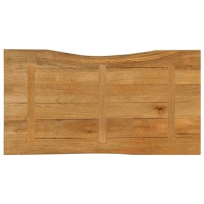 Tafelblad met natuurlijke rand 100x60x3,8 cm massief mangohout