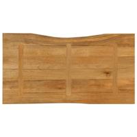Tafelblad met natuurlijke rand 110x60x2,5 cm massief mangohout - thumbnail