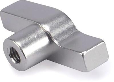 Riggatec Vleugelmoer zilver M8 draad