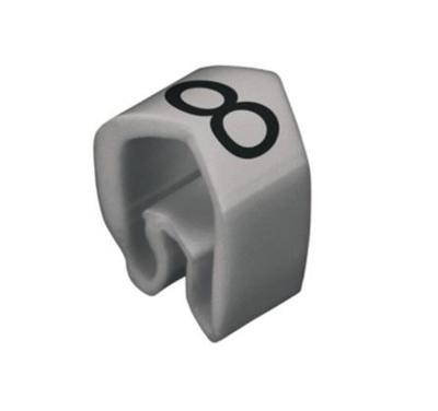 Weidmüller CLI C 2-4 GR/SW 8 MP Markeerring Opdruk 8 Buitendiameter 4 tot 10 mm 0251311527 Weidmüller CLI C 2-4 GR/SW 8 MP Markeerring Opdruk 8 Buitendiameter 4 tot 10 mm 0251311527