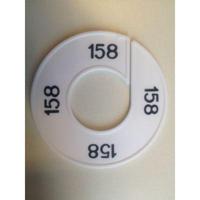 Maatring 9cm wit/zwart 158 - thumbnail