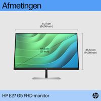 HP E27 G5 LED-monitor Energielabel D (A - G) 68.6 cm (27 inch) 1920 x 1080 Pixel 16:9 5 ms HDMI, DisplayPort, USB-A 3.2 Gen 1, USB-B IPS LED - thumbnail