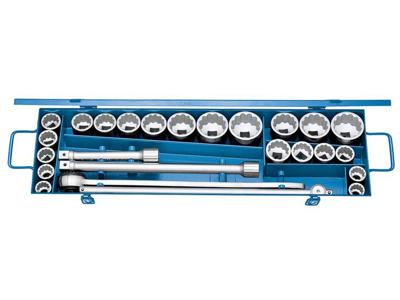 Gedore 6281310 6281310 Dopsleutelset Inch, Metrisch 3/4 (20 mm) 25-delig