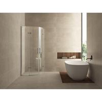 Douchecabine Wiesbaden kwartrond 2 deuren 100x100cm 8mm NANO coating - thumbnail