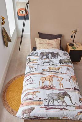 Beddinghouse Beddinghouse Kids Big Five Dekbedovertrek - Naturel 140 x 200/220 cm Beddinghouse Beddinghouse Kids Big Five Dekbedovertrek - Naturel 140 x 200/220 cm
