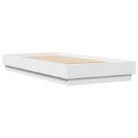 Bedframe met LED-verlichting wit 75x190 cm - thumbnail