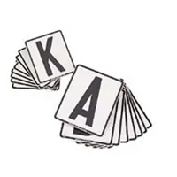 Dressuurletters klein 8 letters 16 x 19 cm - thumbnail