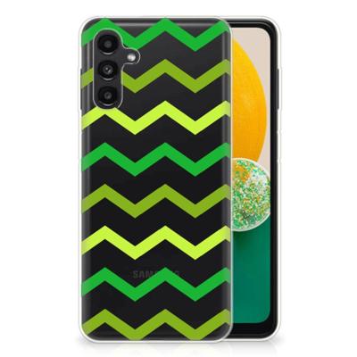 Samsung Galaxy A13 | A04s | TPU bumper | Zigzag Groen Samsung Galaxy A13 | A04s | TPU bumper | Zigzag Groen