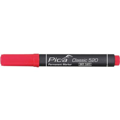 Pica Permanentmarker | rood | streepbreedte 1-4 mm | ronde punt | 10 stuks - 520/40 - 520/40 Pica Permanentmarker | rood | streepbreedte 1-4 mm | ronde punt | 10 stuks - 520/40 - 520/40