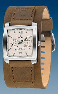 Horlogeband Festina F16182-3 Onderliggend Leder Lichtbruin 22mm Horlogeband Festina F16182-3 Onderliggend Leder Lichtbruin 22mm