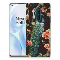 OnePlus 8 Pro | TPU Hoesje | Pauw met Bloemen - thumbnail