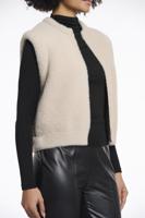 Rino - Pelle Elona Short Waistcoat Gilets Stone - thumbnail