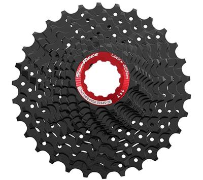 SunRace cassette csrz800 12v 11-30t zwart/rood