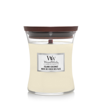 Woodwick Island Coconut Medium Candle - thumbnail
